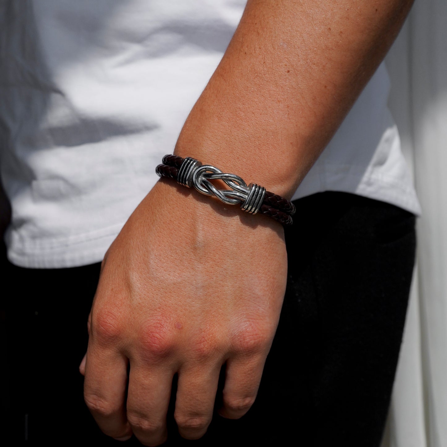 Conjunto de pulseras "A mi hombre" "Atados por siempre en el amor"