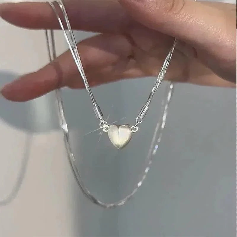Para mi hija - Juego de collar con corazón magnético 