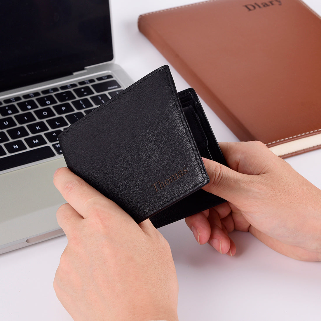 Set de regalo con tarjeta y billetera personalizada "Tu último todo"