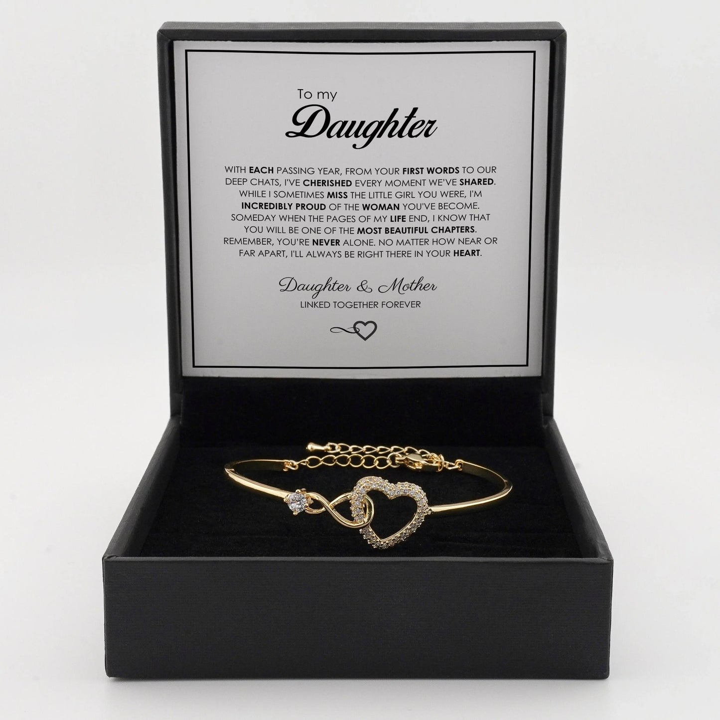 "To My Daughter" Forever Connected Bracelet