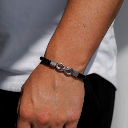 "Para mi hombre" - Pulsera personalizada Infinity 