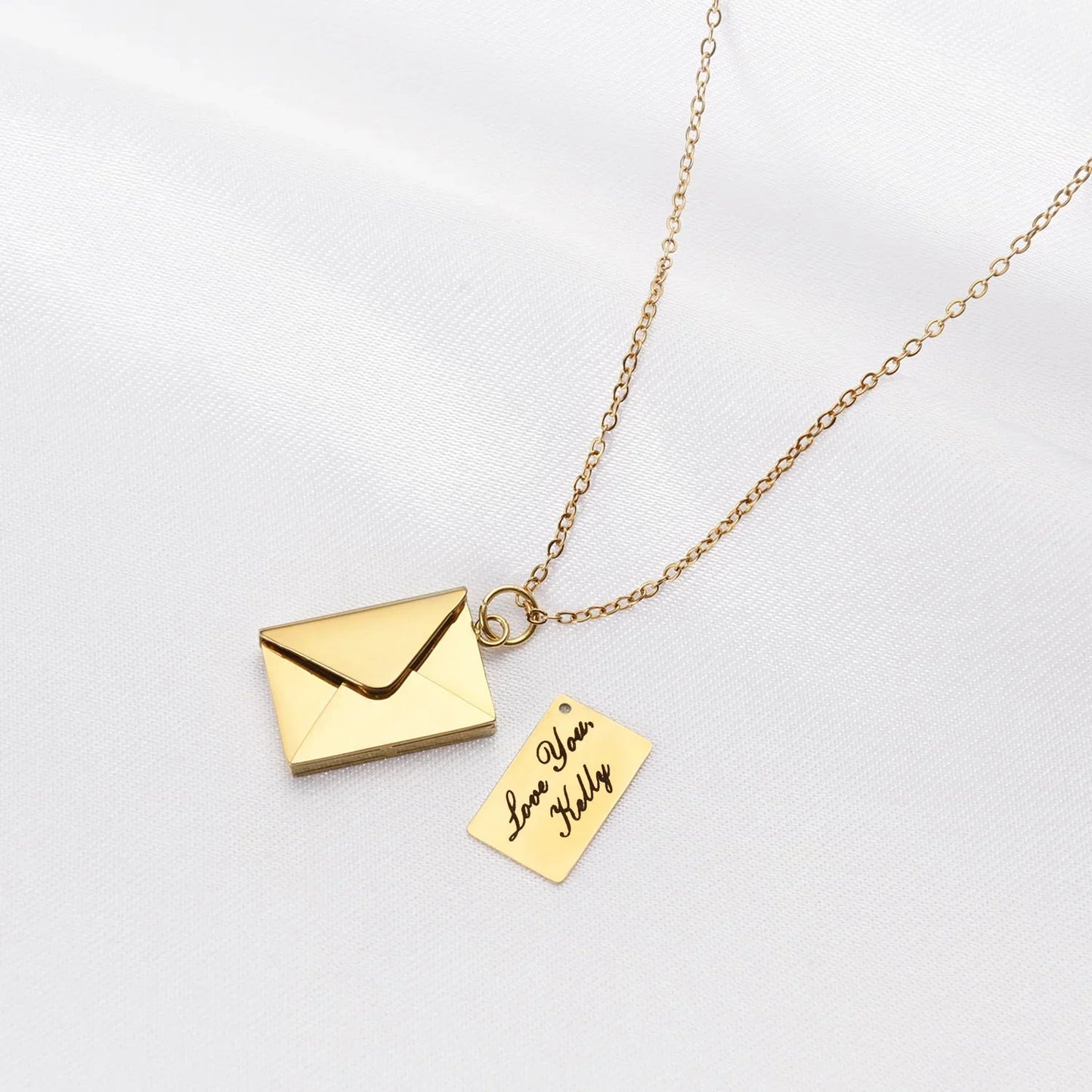 Conjunto de regalo con collar y carta de amor con osito de peluche sorpresa