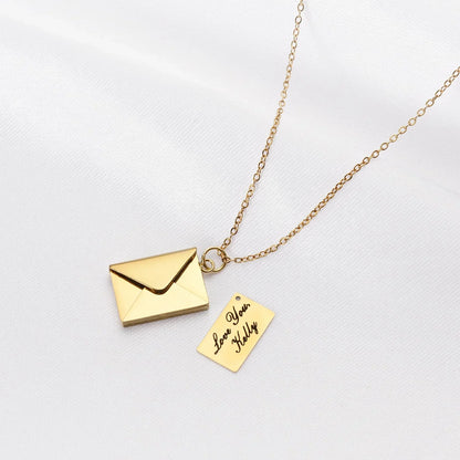 Conjunto de regalo con collar y carta de amor con osito de peluche sorpresa