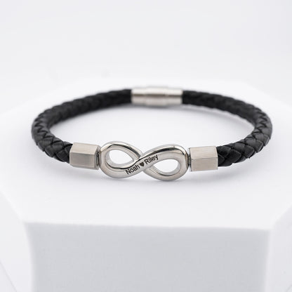 "Para mi hombre" - Pulsera personalizada Infinity 