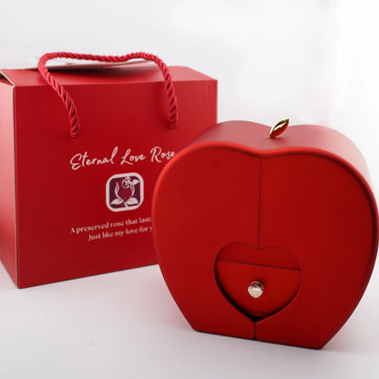 Set de trébol y rosa de amor eterno. Amor eterno