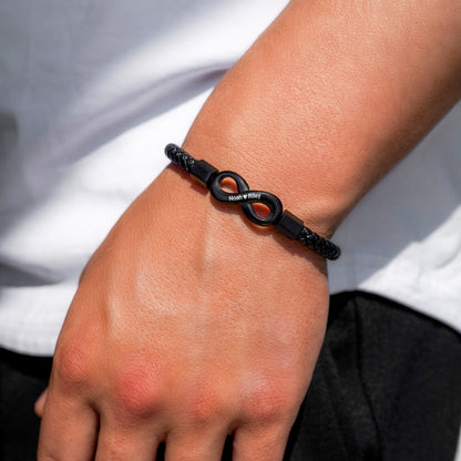 "Para mi hombre" - Pulsera personalizada Infinity 