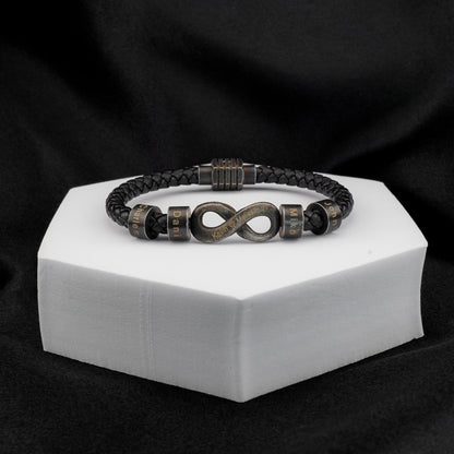 Infinite Love Bead Bracelet for Dad